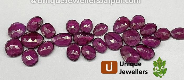 Rhodolite Garnet Rose Cut Slices