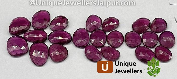 Rhodolite Garnet Rose Cut Slices