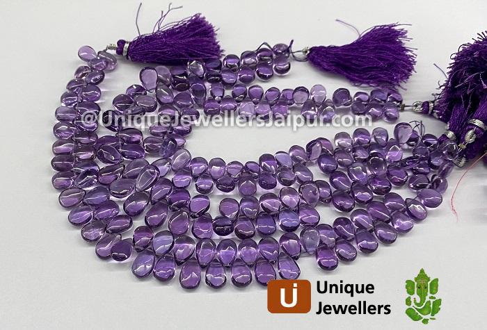 Amethyst Smooth Pear Beads