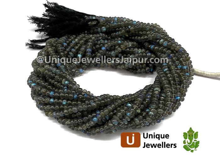 Labradorite Smooth Roundelle Beads