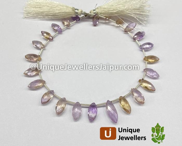 Ametrine Faceted Marquise Beads