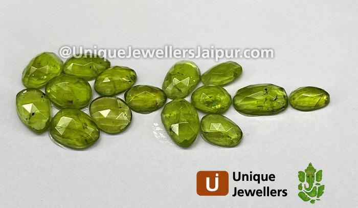 Peridot Rose Cut Slices