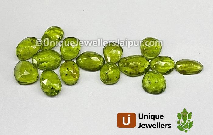 Peridot Rose Cut Slices