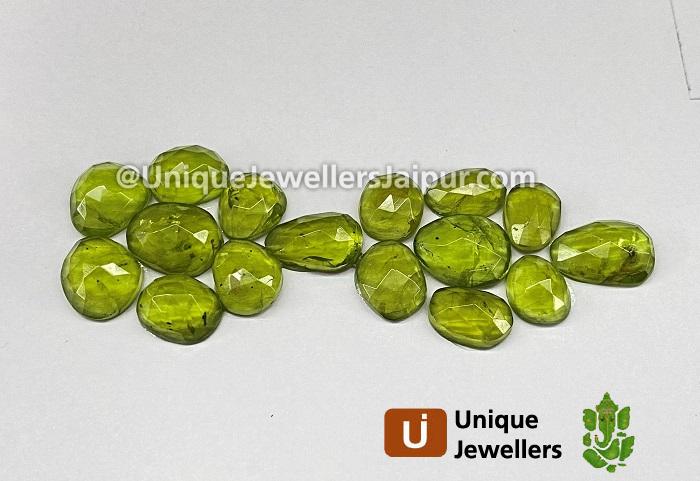 Peridot Rose Cut Slices