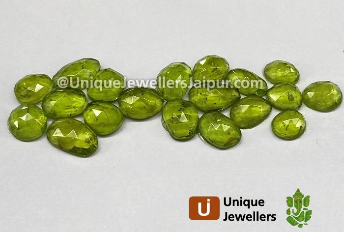 Peridot Rose Cut Slices