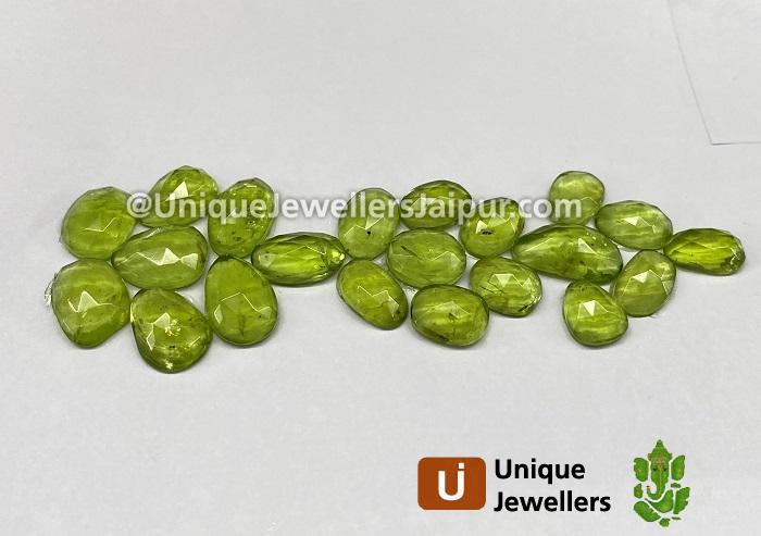 Peridot Rose Cut Slices