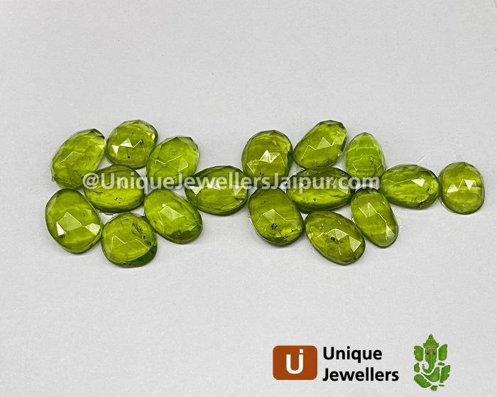 Peridot Rose Cut Slices