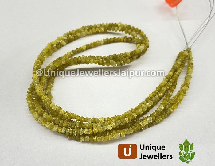 Yellow Diamond Chips Beads