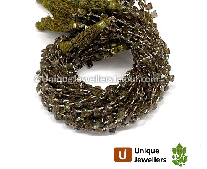Andalusite Faceted Tie Beads