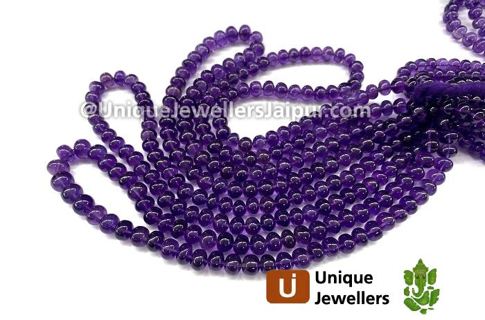 Amethyst Far Smooth Roundelle Beads