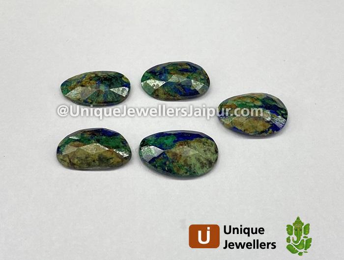 Azurite Malachite Rose Cut Slices