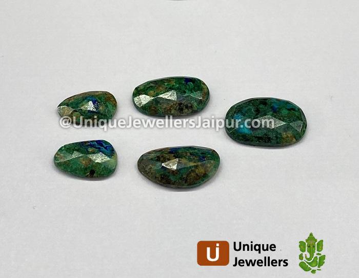 Azurite Malachite Rose Cut Slices