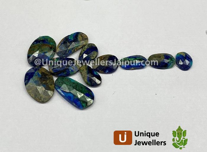 Azurite Malachite Rose Cut Slices