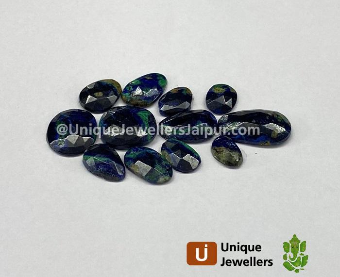 Azurite Malachite Rose Cut Slices