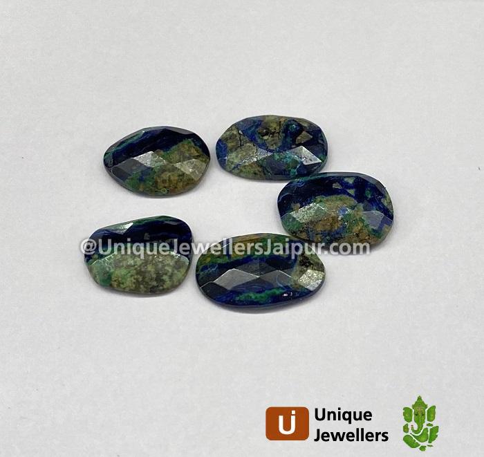 Azurite Malachite Rose Cut Slices