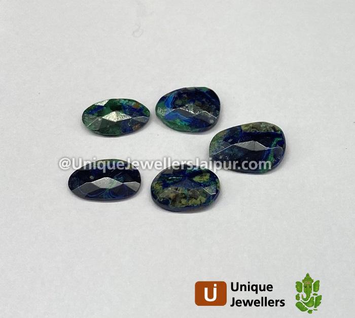 Azurite Malachite Rose Cut Slices