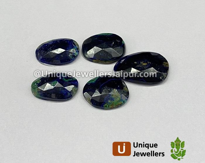 Azurite Malachite Rose Cut Slices