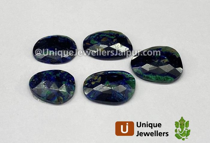 Azurite Malachite Rose Cut Slices