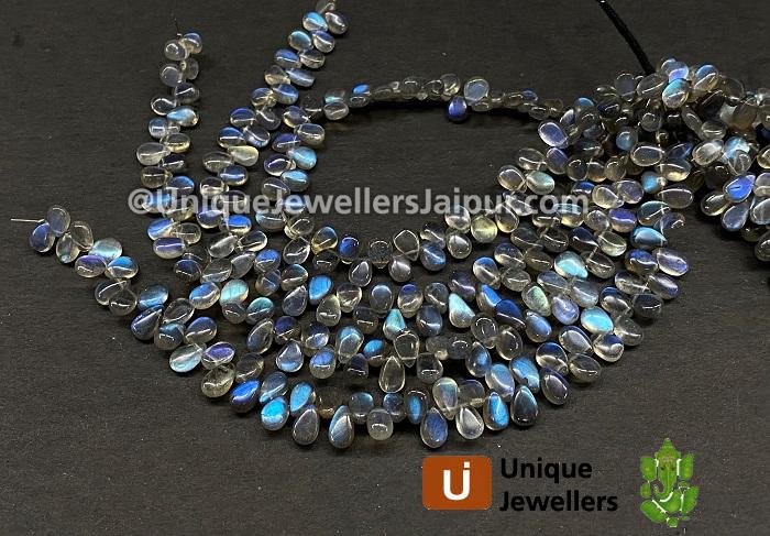 Labradorite Smooth Pear Beads