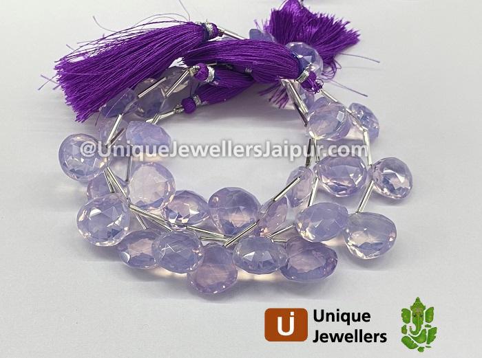 Scorolite Far Faceted Heart Beads