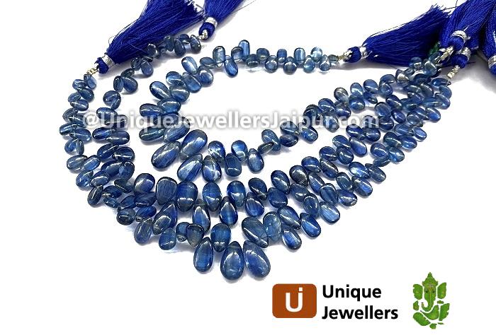 Kyanite Smooth Pear Beads