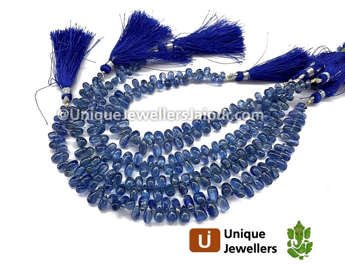 Kyanite Smooth Drops Beads