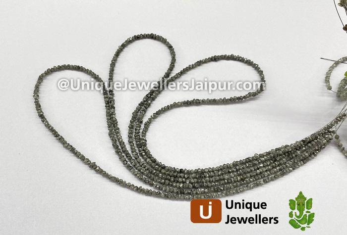 Grey Diamond Rough Nuggets Beads