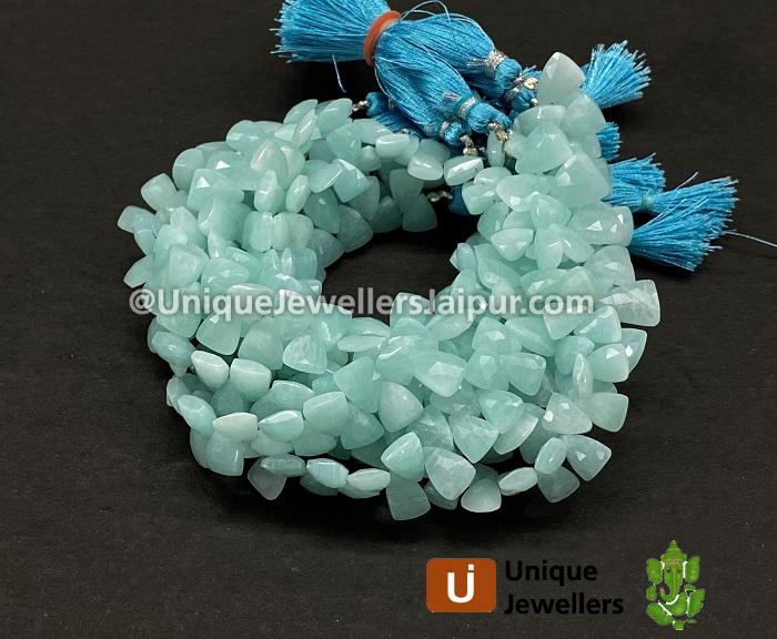 Amazonite Faceted Pyramid Beads
