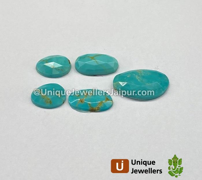 Golden Spiderweb Turquoise Rose Cut Slices