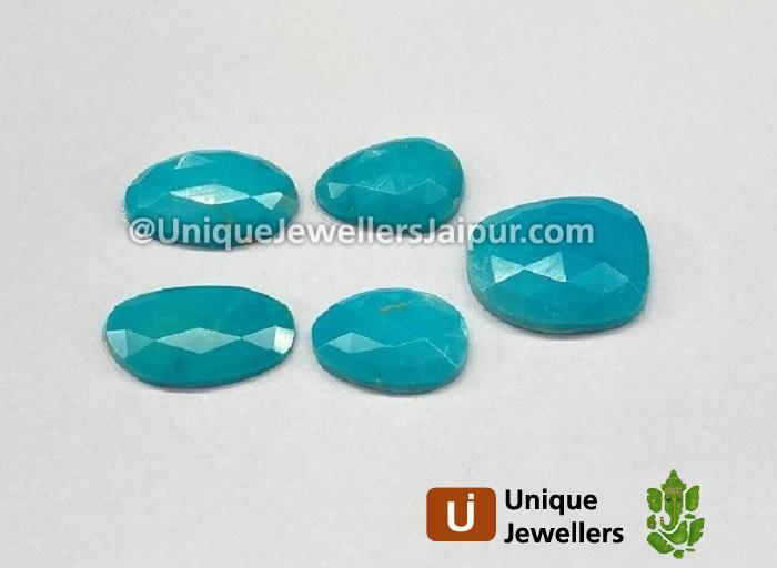 Turquoise Rose Cut Slices