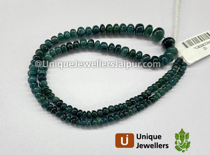 Grandidierite Smooth Roundelle Beads