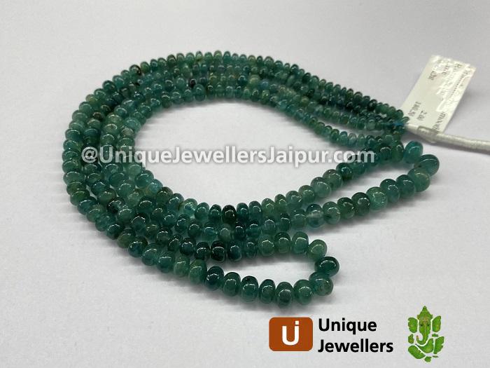 Grandidierite Smooth Roundelle Beads