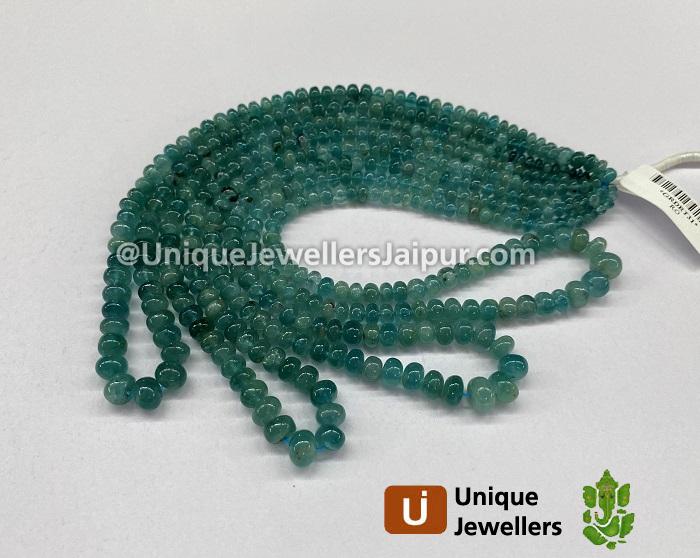 Blue Grandidierite Smooth Roundelle Beads