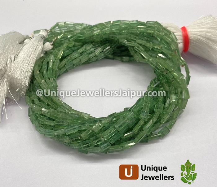 Mint Kyanite Step Cut Chicklet Beads