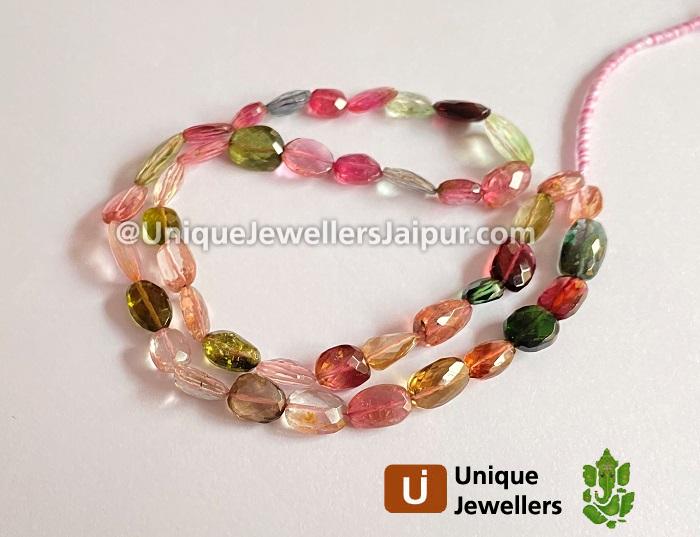 Tourmaline Far Faceted Oval Beads