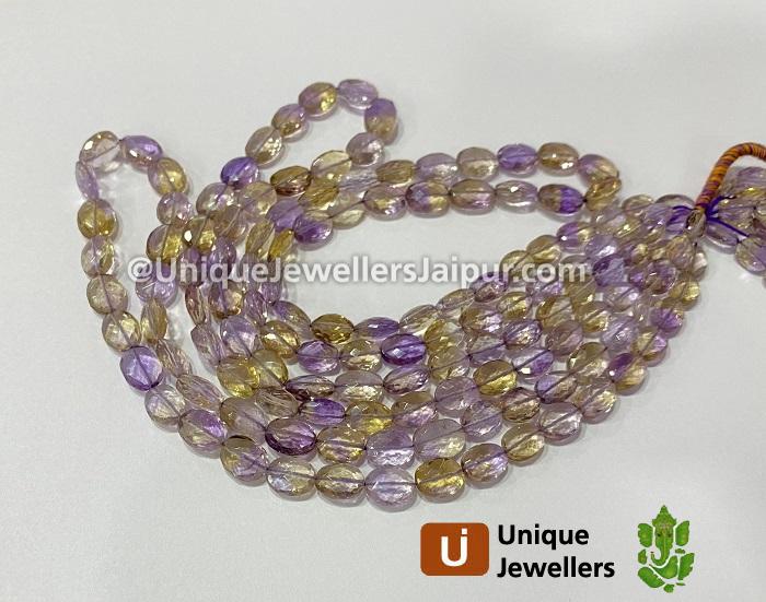 Ametrine Faceted Oval Beads