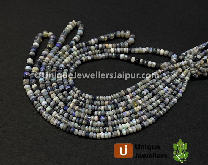 Australian Opal Smooth Roundelle Beads