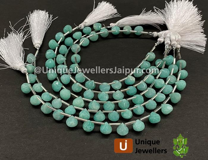 Amazonite Faceted Onion Beads