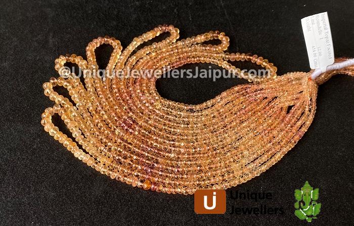 Imperial Topaz Faceted Roundelle Beads