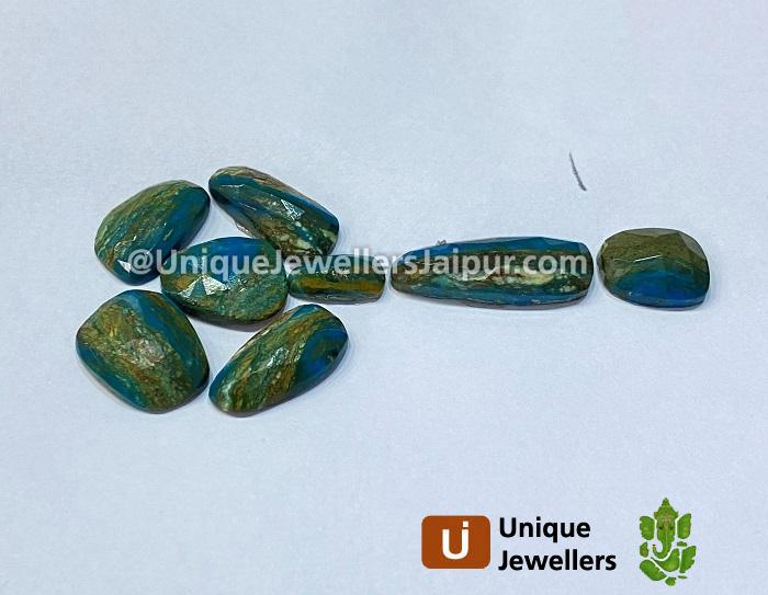 Blue Opalina Rose Cut Slices
