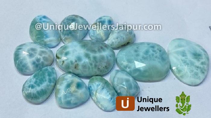 Larimar Rose Cut Slices