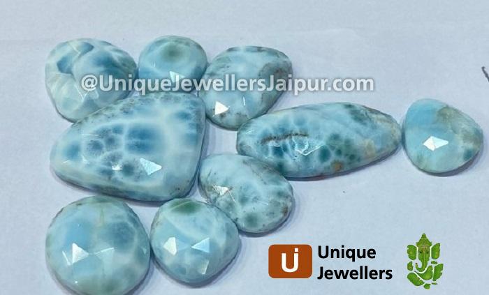 Larimar Rose Cut Slices