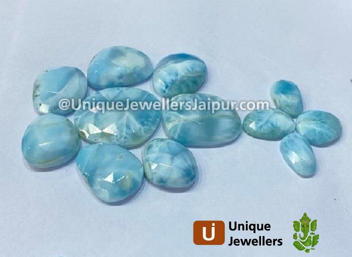 Larimar Rose Cut Slices