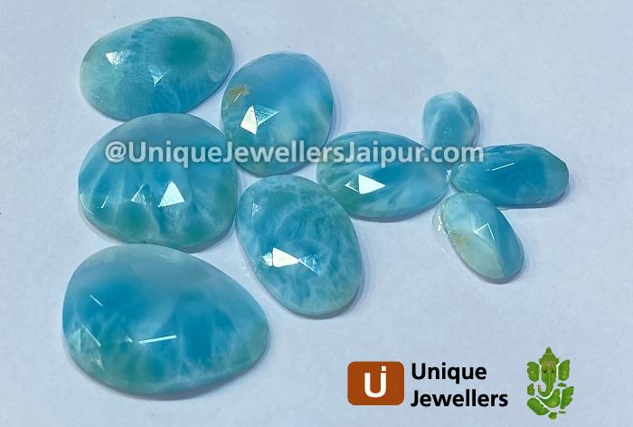 Larimar Rose Cut Slices