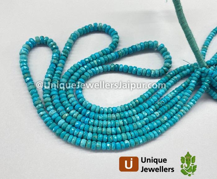 Turquoise Faceted Roundelle Beads