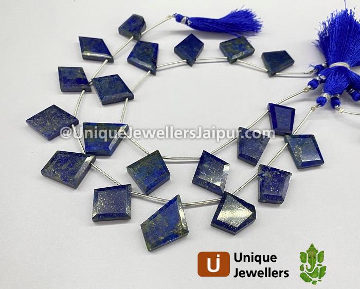 Lapis Faceted Flat Table Cut Fancy Beads