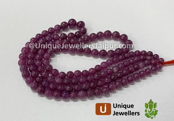 Natural Ruby Big Smooth Balls Beads