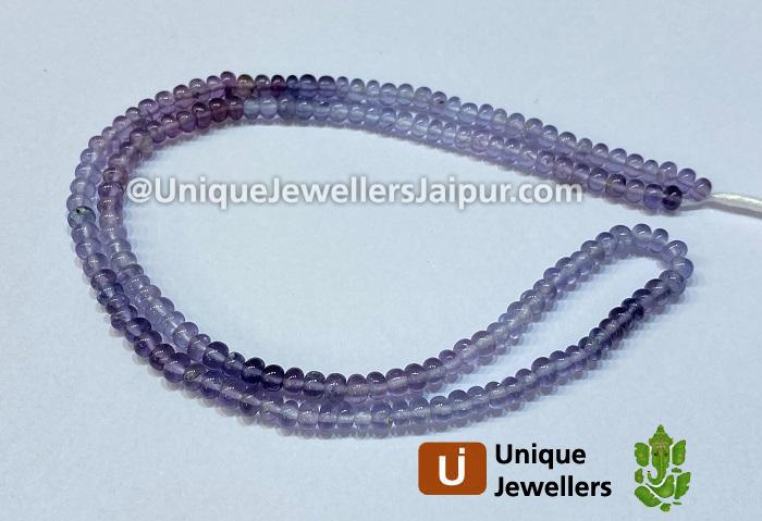 Multi Blue & Purple Spinel Smooth Roundelle Beads
