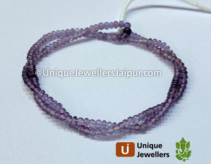 Purple Spinel Shaded Smooth Roundelle Beads