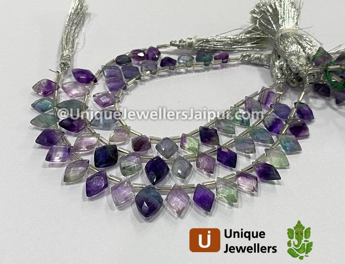 Fluorite Faceted Kite Beads